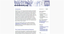 Desktop Screenshot of microhistory.org